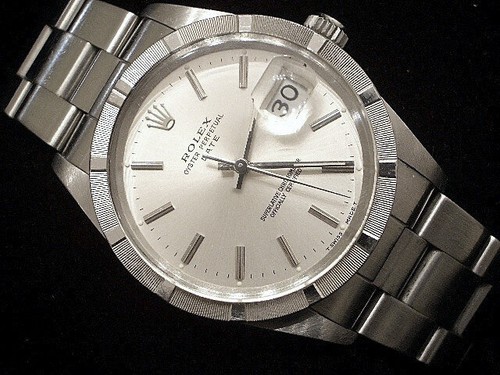 Rolex date 15010 men stainless - rolex,