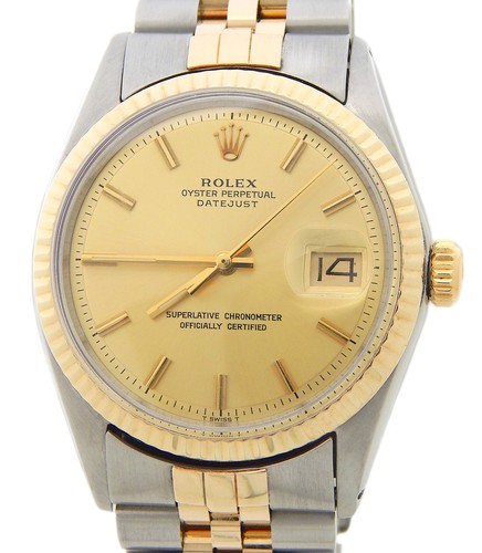 Rolex datejust 1601 mens - mens, 2tone